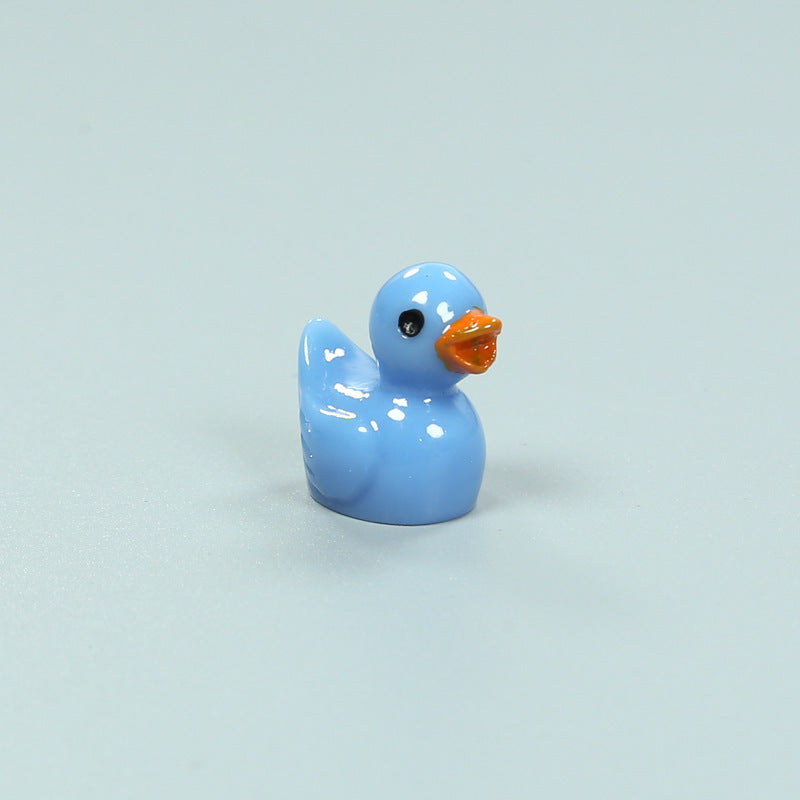 Resin Shrink Mini Little Duck Pendant