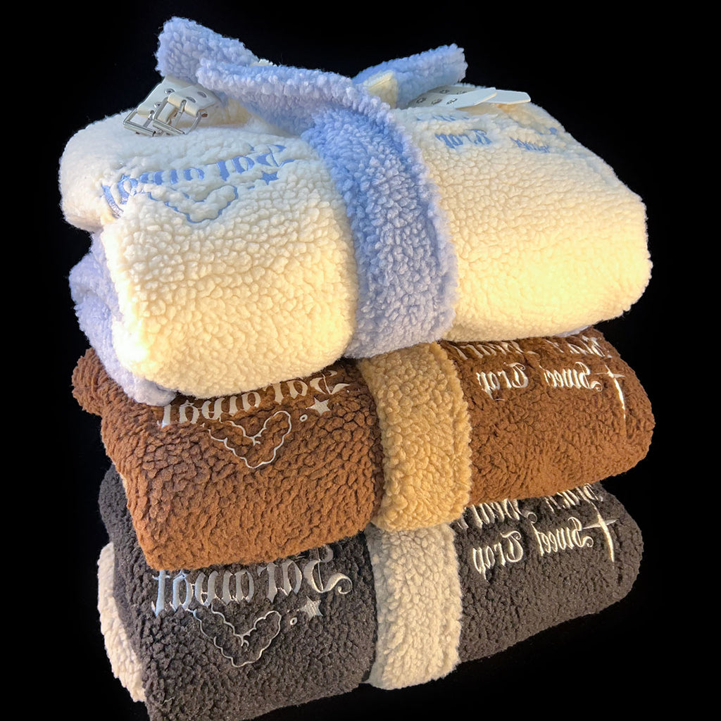 Little Fragrant Wind Lamb Baseball Jacket Women