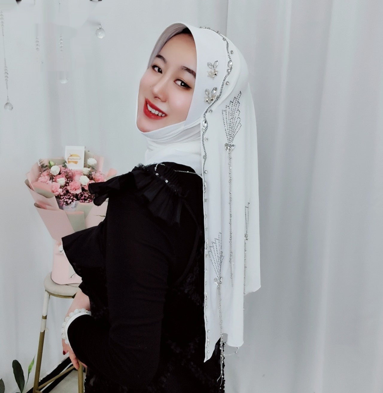 Hard Brim Wrap Towel Meteor Tassel Wrap Towel