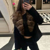 Women's Simple And Versatile Fur Collar Coat