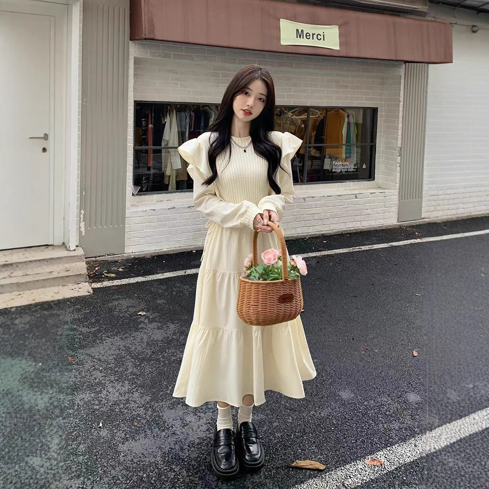 French-style Ethereal Ruffled Dress