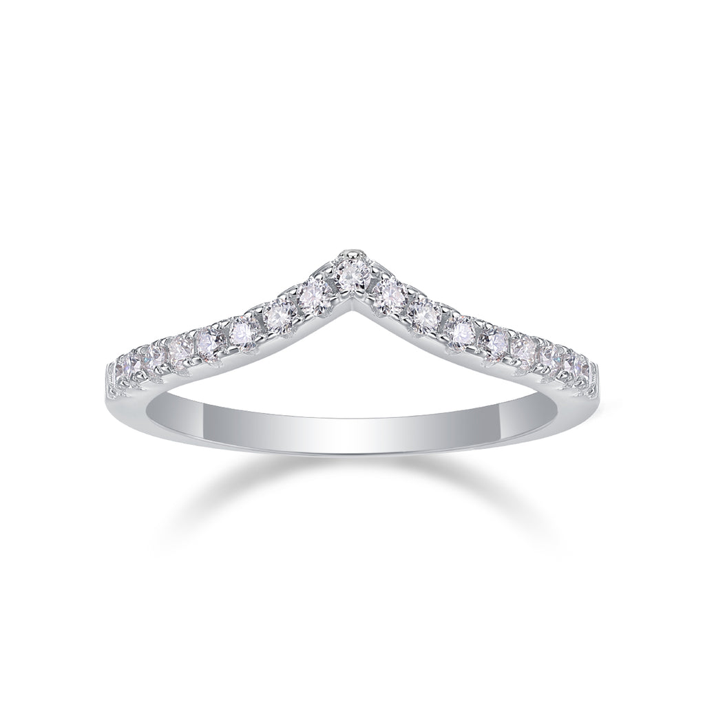 Embrace - A Wedding Ring Set With Top-quality Moissanite S925 Silver And Platinum-plated Diamond Can Be Inspected With A Diamond Pen