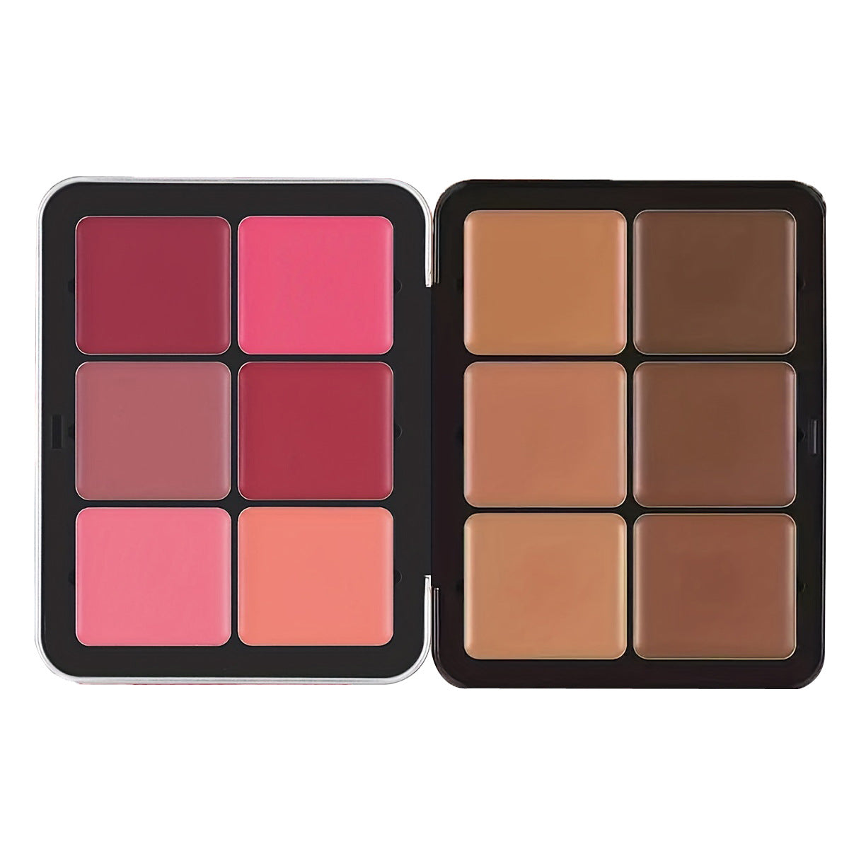 Cross-border TEMU Amazon Hot 12-color Blusher Plate Matte Shimmer High-gloss Multi-color Cream Blush Plate