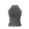 Round Neck Pullover Thread Design Vest For Women