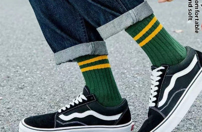 Men's Mid-calf Autumn And Winter Sweat Absorbing And Deodorant Socks