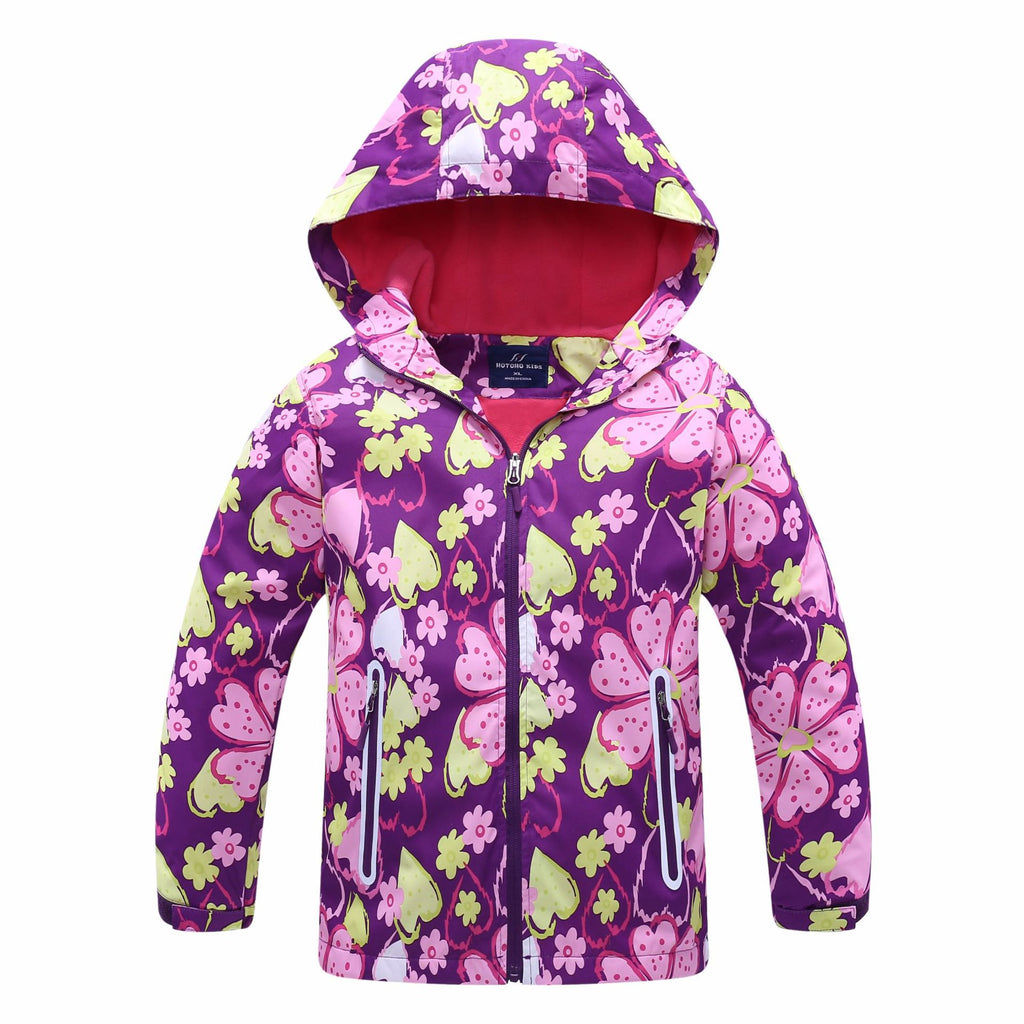 Children's Windbreaker Girls' Jackets, Big Children's Windproof And Rainproof