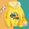 Children's Loose Printed Lamb Velvet Jacket