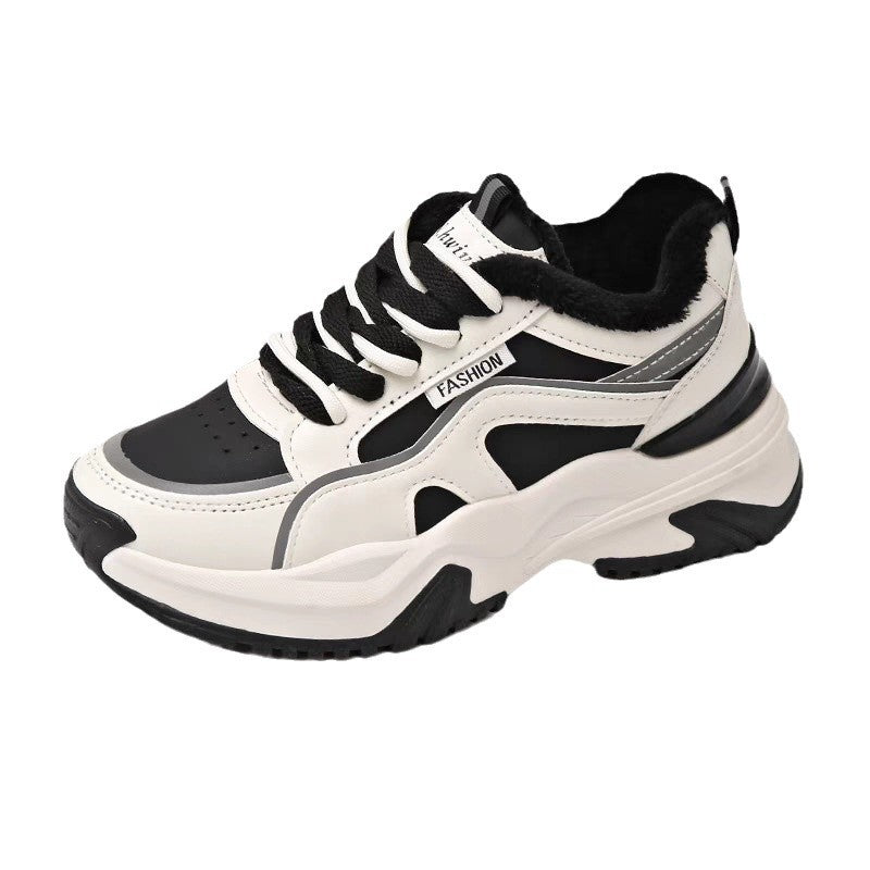 Fashionable Thick-soled Lightweight Women's Athletic Casual Shoes With Soft Soles