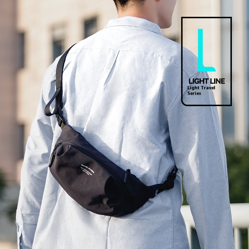 Crossbody Bag Men's Portable Portable Single Shoulder Backpack Chest Bag