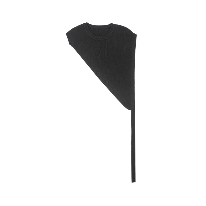 Thin Outer Match Shirt Short Sleeve Triangle Knitted Shawl