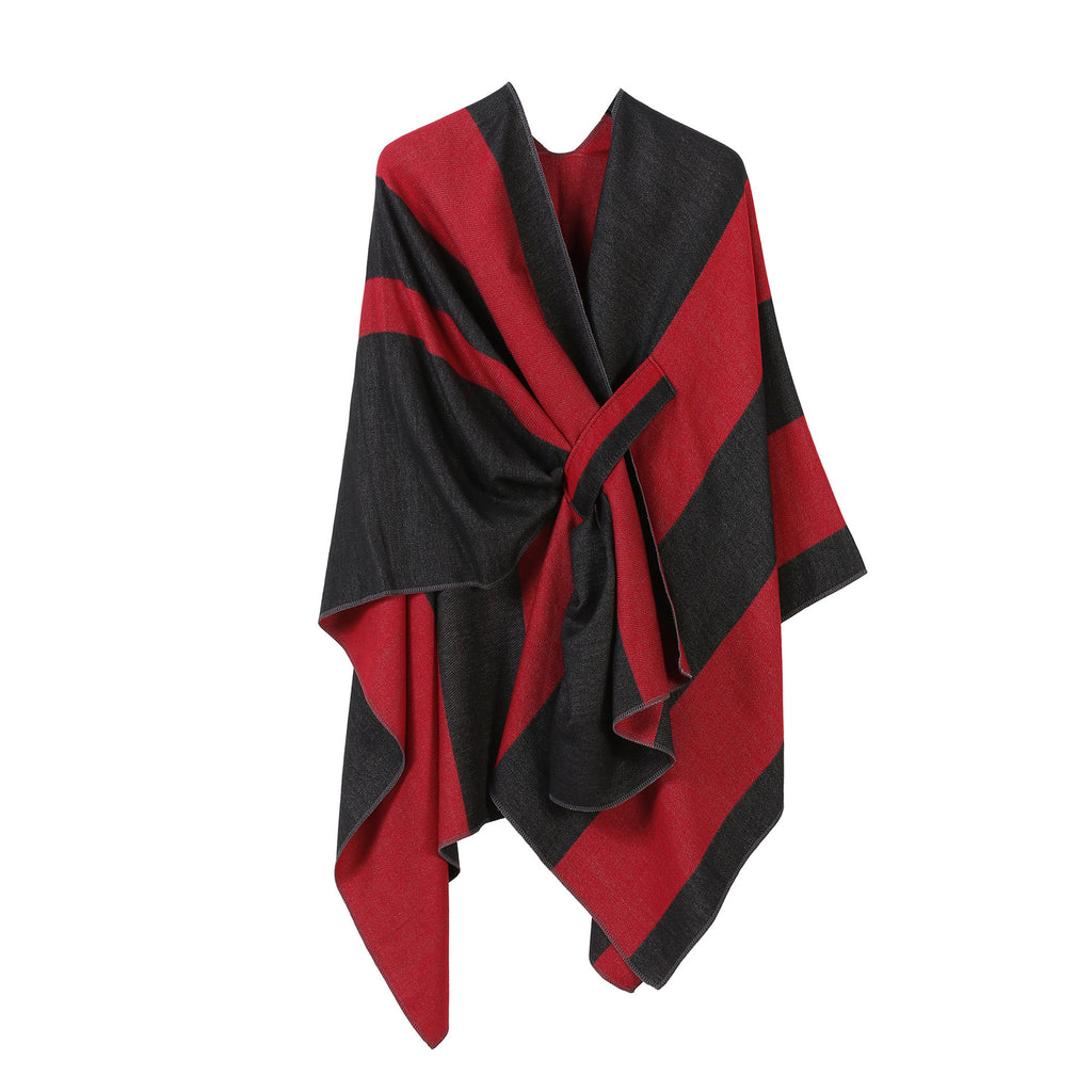 عباءة شال بلس بار مقسمة على الوجهين لجميع المباريات