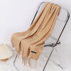 Autumn And Winter Cashmere-like Solid Color Long Scarf