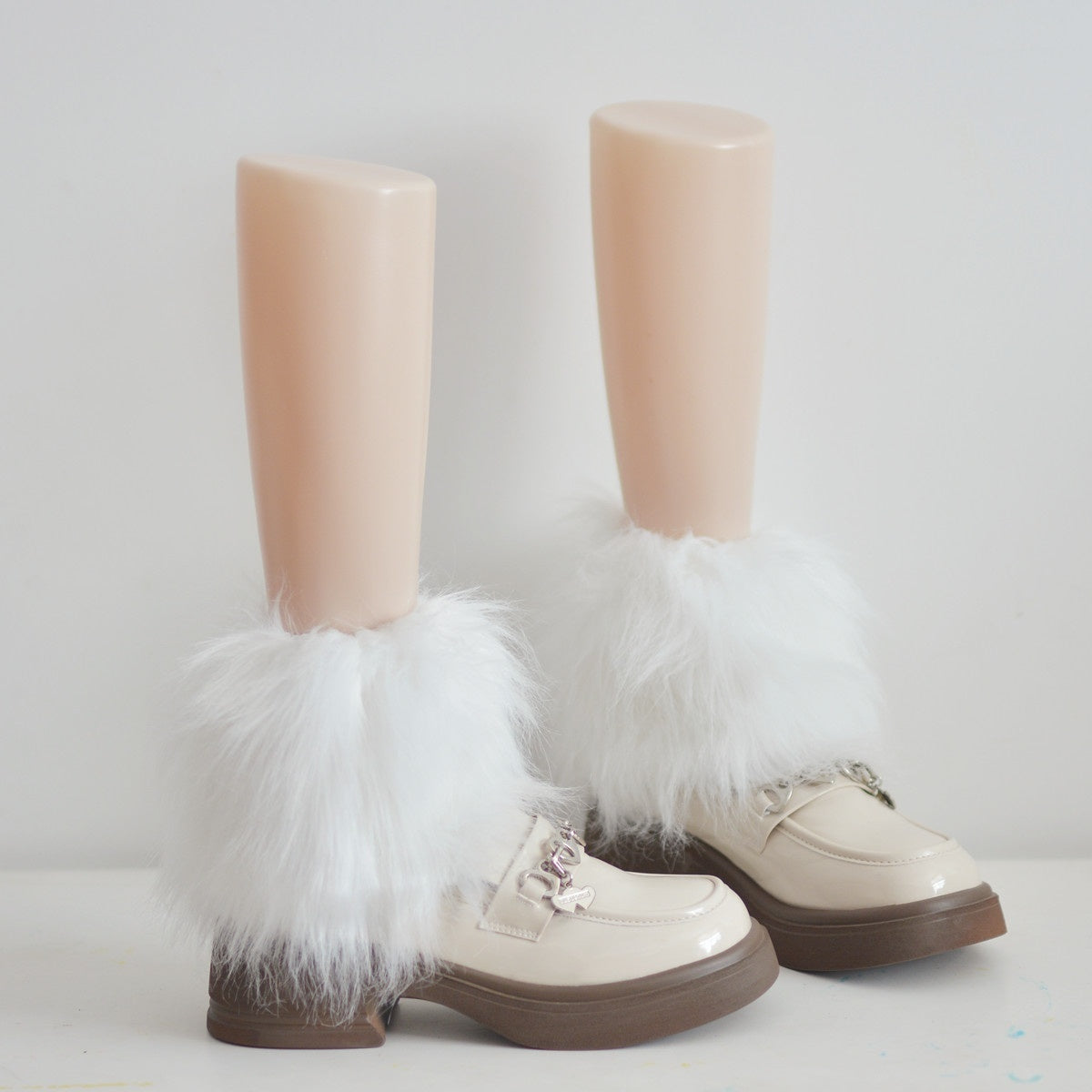 Autumn-Winter Warm And Thickening Catwalk Show Plush Leg Warmer