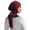 Solid Color Convenient Strap Headscarf Suit