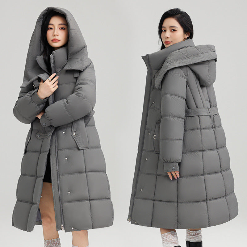Mid-length Fashionable Elegant Slim-fit Women's Coat
