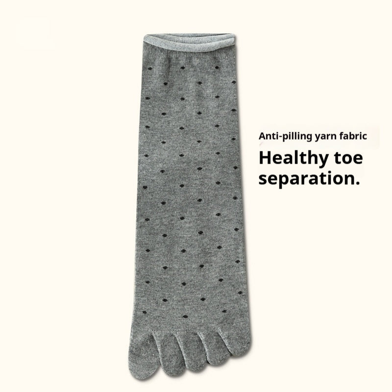Summer Thin Women's Mid-calf Split Toe Toe Socks