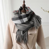 Cashmere-like Plaid Warm Shawl Scarf Unisex All-matching