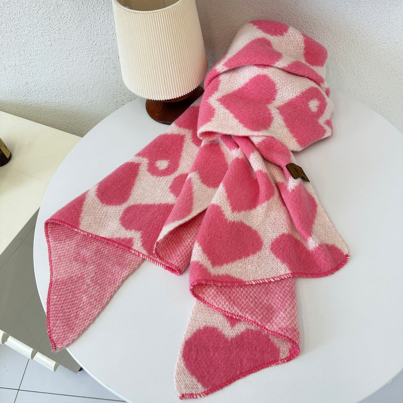 European And American High Sense Thicken And Lengthen Thermal Knitting All-match Shawl Scarf