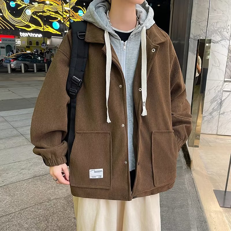 Fake Two - pieces Coats Men's Casual All - matching Hooded Multicolor Hoodie - Eshtree