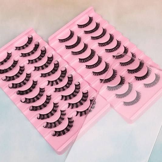 False Eyelashes, DD Curve, Thick, Eyelash, Ten Pairs - Eshtree