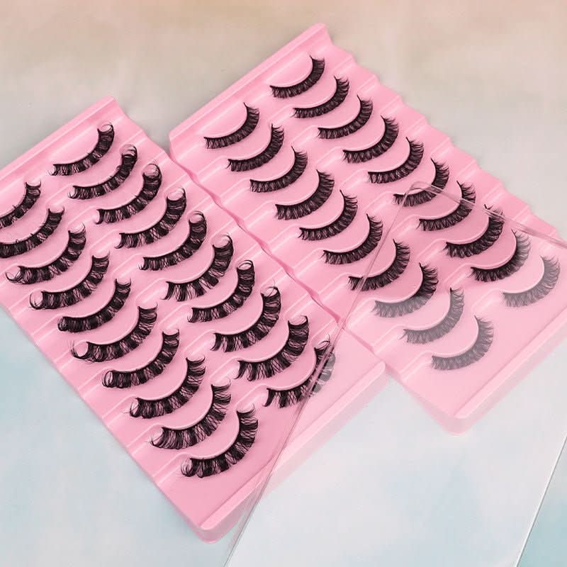False Eyelashes, DD Curve, Thick, Eyelash, Ten Pairs - Eshtree