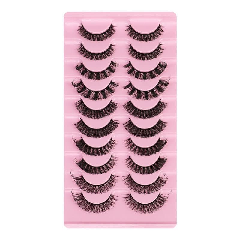False Eyelashes, DD Curve, Thick, Eyelash, Ten Pairs - Eshtree