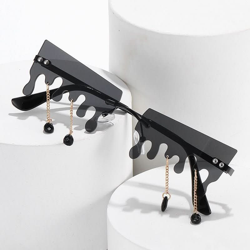 Fashion Butterfly Rimless Sunglasses For Women - Eshtree