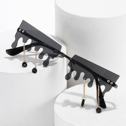 Fashion Butterfly Rimless Sunglasses For Women - Eshtree