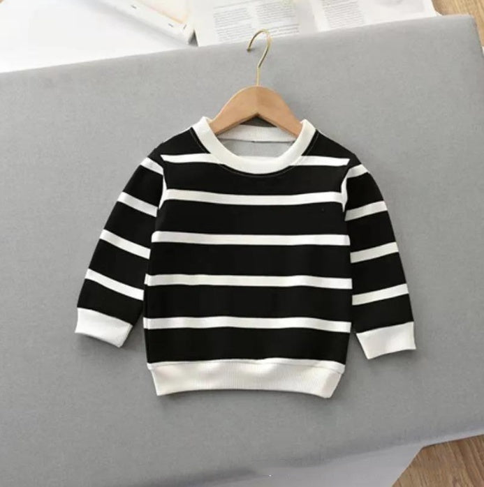 Fashion Children's Striped Pullover Long - sleeved T-shirt - Eshtree