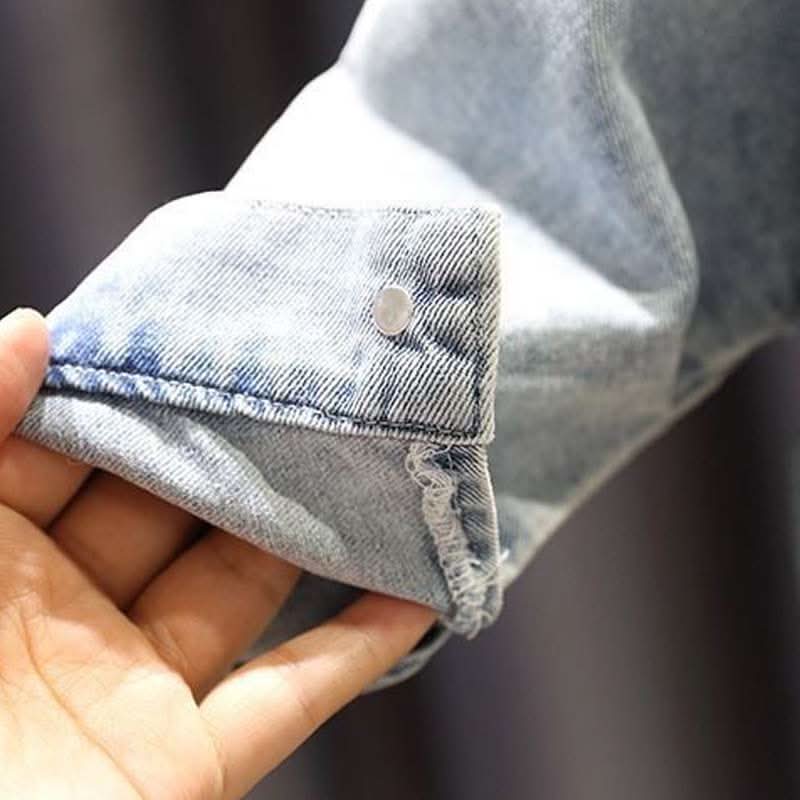 Fashion Girls Loose Western Style Lace Denim Jacket - Eshtree