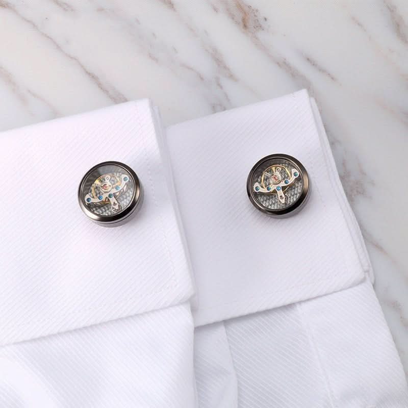 Fashion Jewelry Men's Anchors Do Not Move Movement Cufflinks - Eshtree