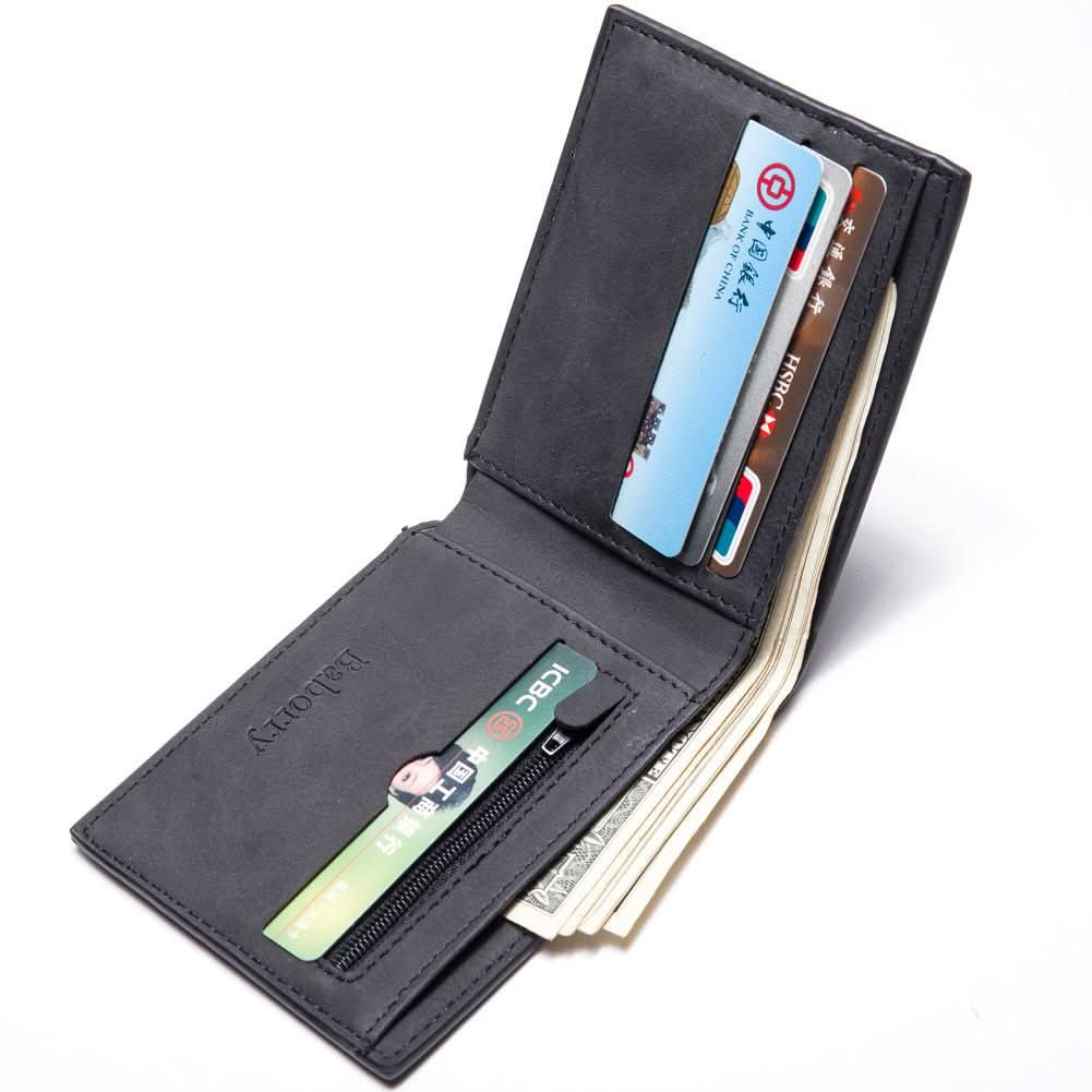 Fashion Men Wallets Mens Wallet with Coin Bag Zipper Small Money Purses New Design Dollar Slim Purse Money Clip Wallet - Eshtree