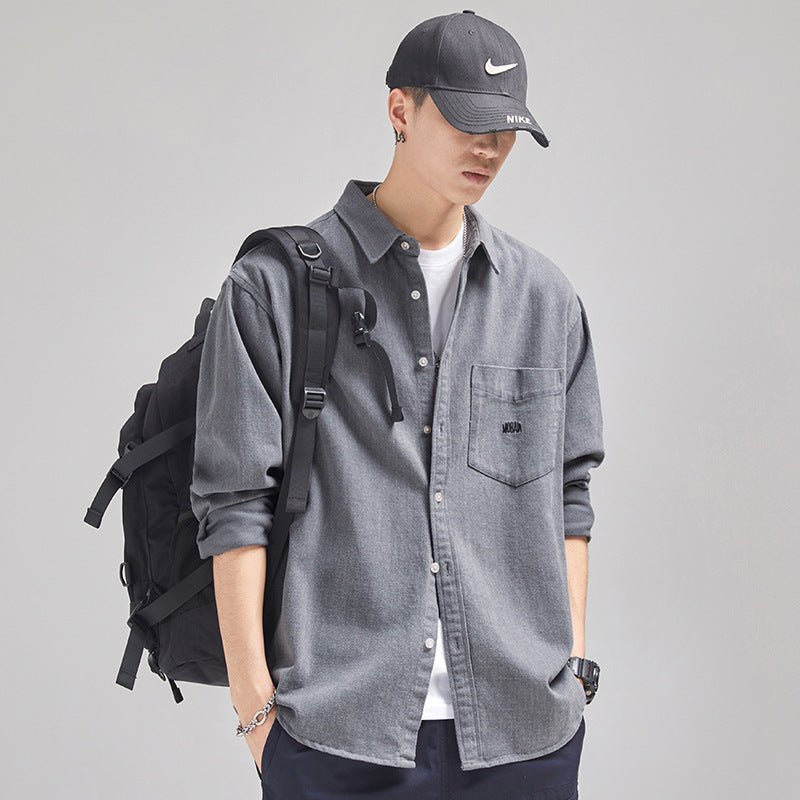 Fashion Personality Men's Retro Loose Shirt - Eshtree