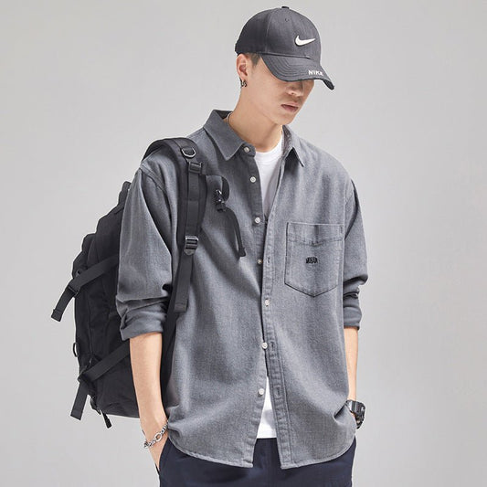 Fashion Personality Men's Retro Loose Shirt - Eshtree