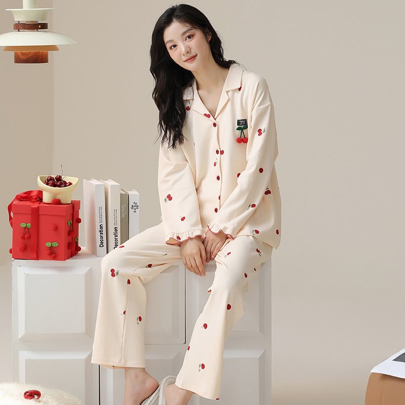 Fashion Personalized Double - sided Cotton Pajamas For Women - Eshtree