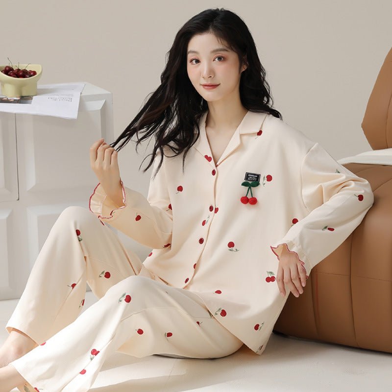 Fashion Personalized Double - sided Cotton Pajamas For Women - Eshtree