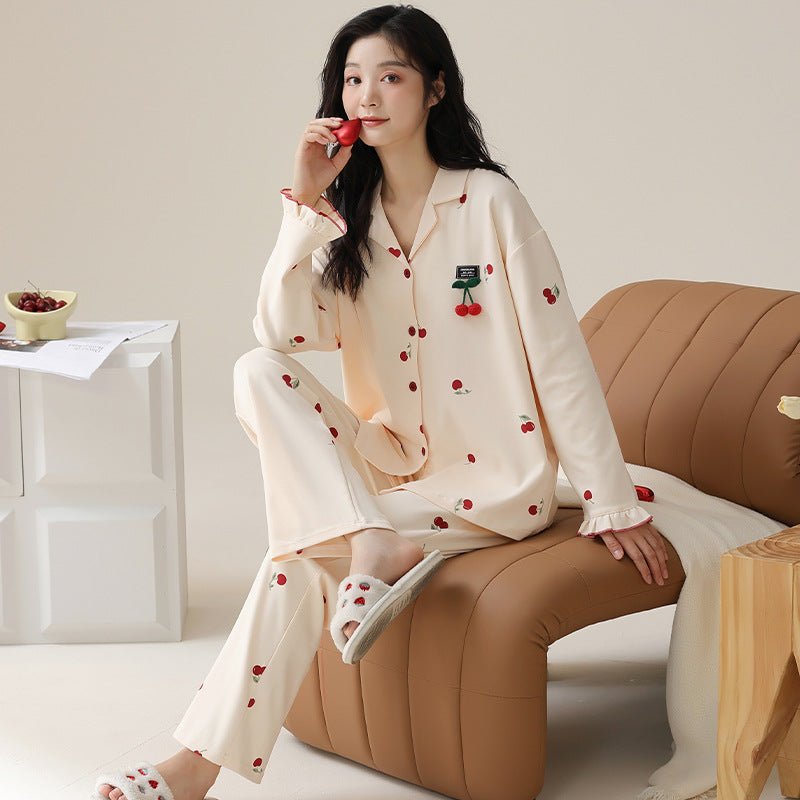 Fashion Personalized Double - sided Cotton Pajamas For Women - Eshtree
