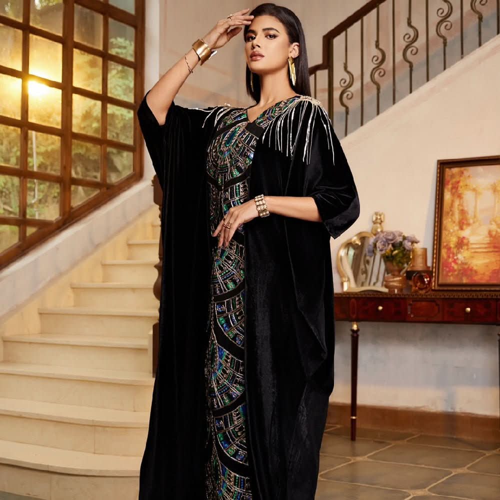 Fashion Printed Dress For Woman Robe - Eshtree