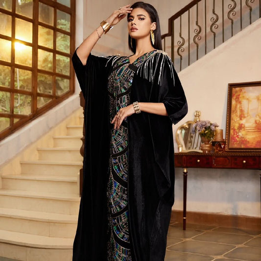 Fashion Printed Dress For Woman Robe - Eshtree