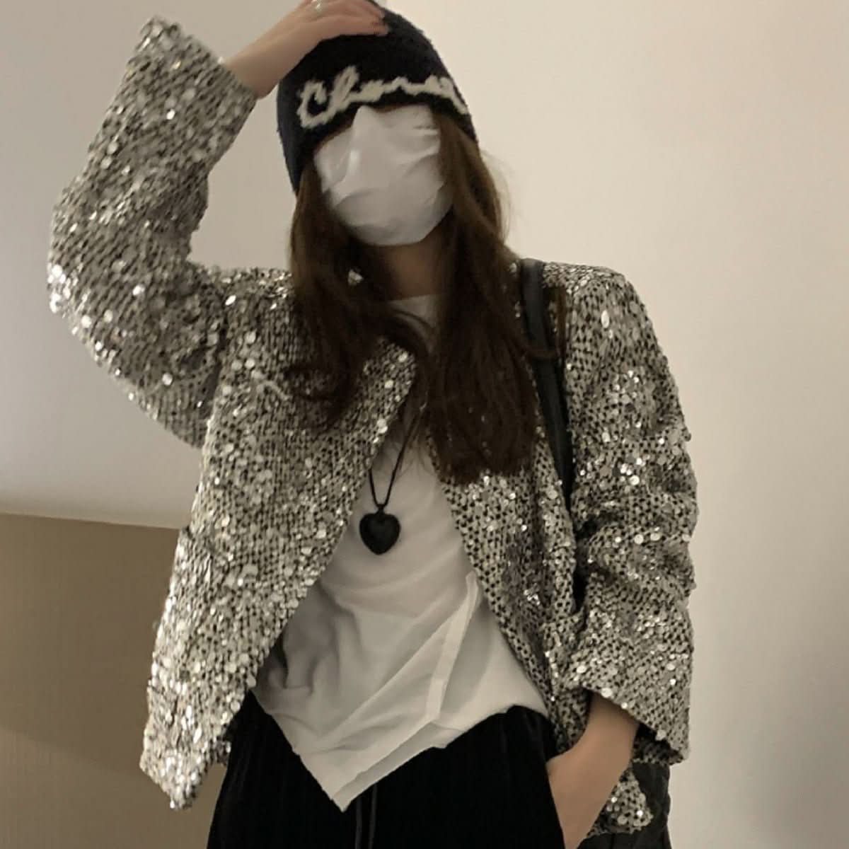 Fashion Sequined Luminous Blazer For Women - Eshtree