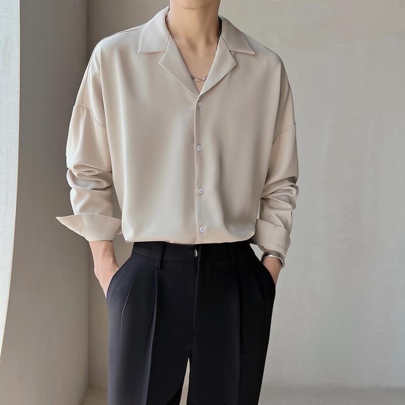 Fashion Solid Color Long Sleeve Shirt - Eshtree