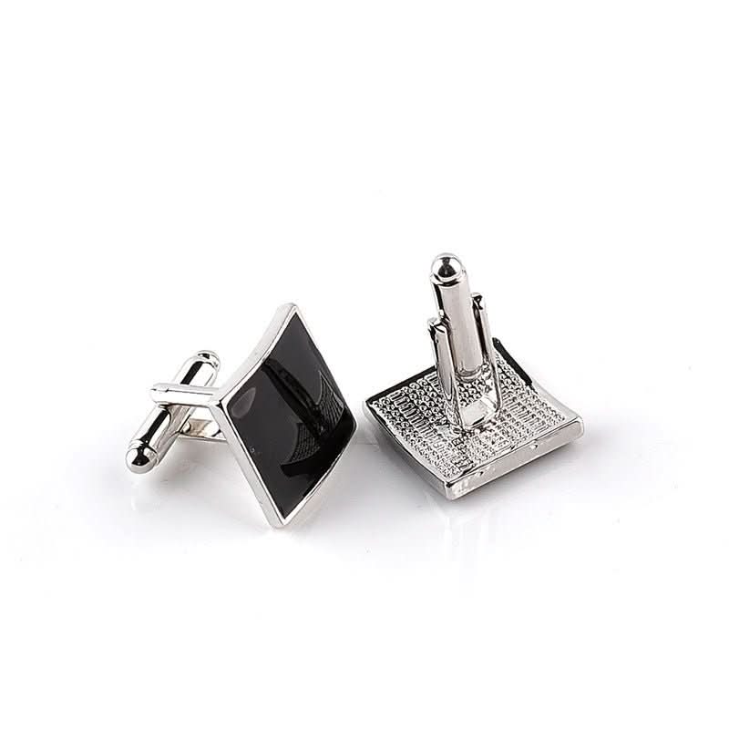 Fashion Square Oil Dripping Cufflinks Personalized Men's Shirt Cufflinks - Eshtree