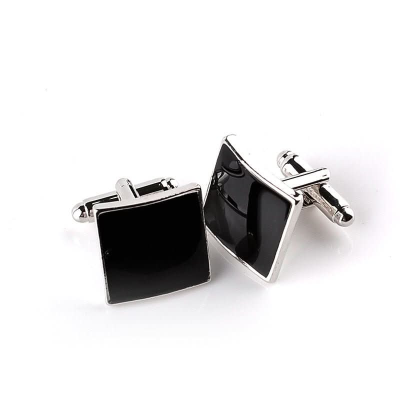 Fashion Square Oil Dripping Cufflinks Personalized Men's Shirt Cufflinks - Eshtree
