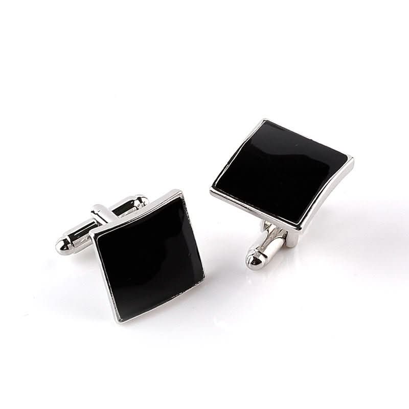 Fashion Square Oil Dripping Cufflinks Personalized Men's Shirt Cufflinks - Eshtree