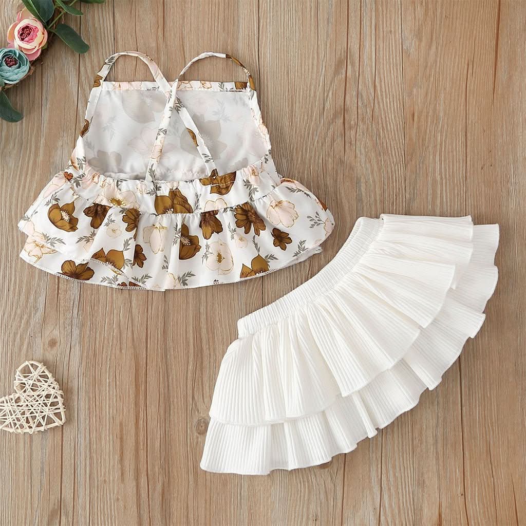 Fashion suspender jumpsuit skirt - Eshtree