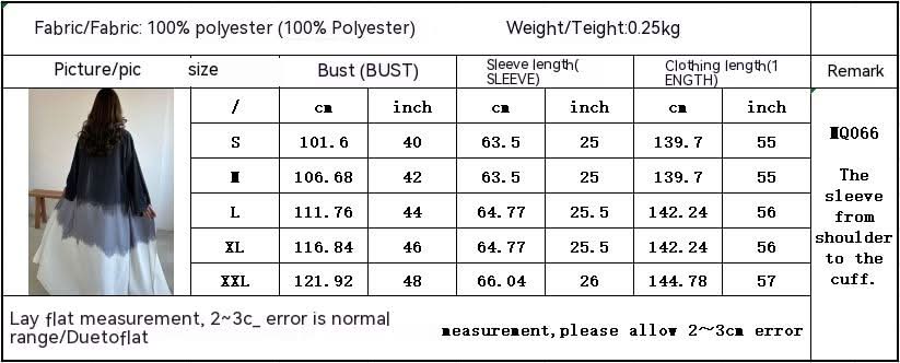 Fashion Tie - dyed Cloak Summer New European And American Cardigan Dress - Eshtree