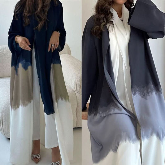Fashion Tie - dyed Cloak Summer New European And American Cardigan Dress - Eshtree