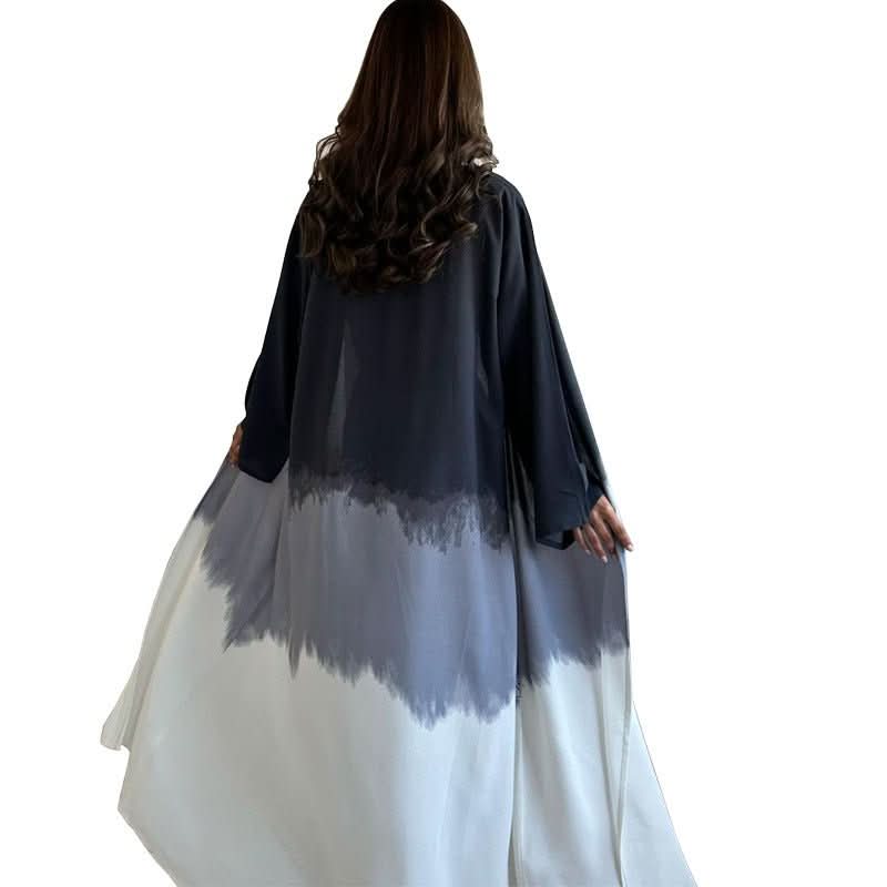 Fashion Tie - dyed Cloak Summer New European And American Cardigan Dress - Eshtree