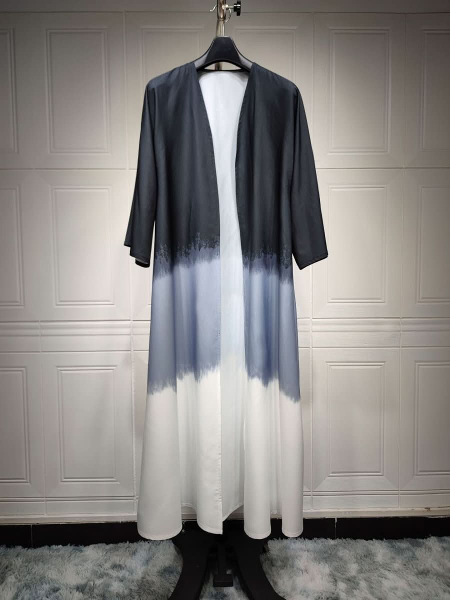 Fashion Tie - dyed Cloak Summer New European And American Cardigan Dress - Eshtree