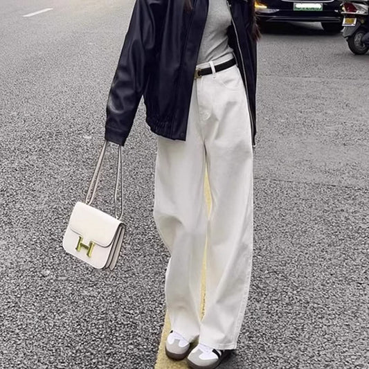 Fashion Wide - leg White Jeans For Women - Eshtree